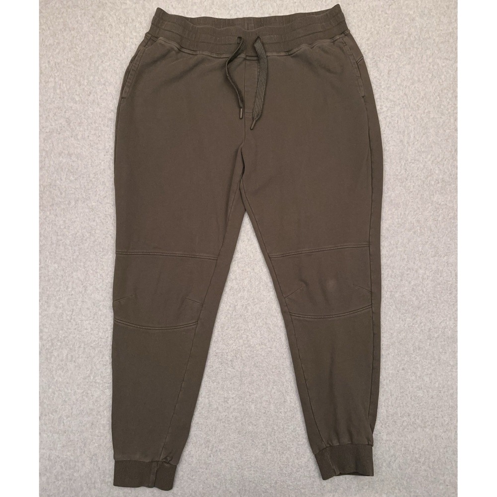 American Tall Joggers Women's 2XLT Green Sweatpants Tapered Heavyweight Cotton - Picture 1 of 11